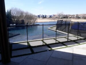 black mesh pool fence installation oklahoma